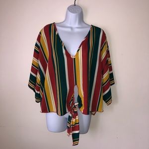 Cute Multi-Striped Top